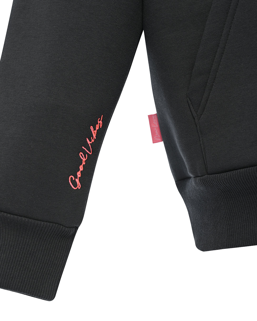 Washedblack hoodie pink!